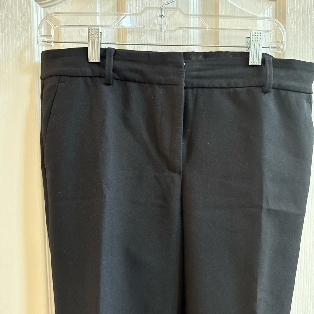 Talbots Hampshire Ankle Pant Women's Size 8P Petite Black Pockets Straight Leg